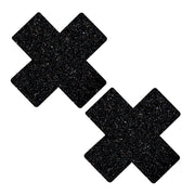 "Black Malice Glitter X Factor Nipztix Pasties NN-BM-XF-NS"