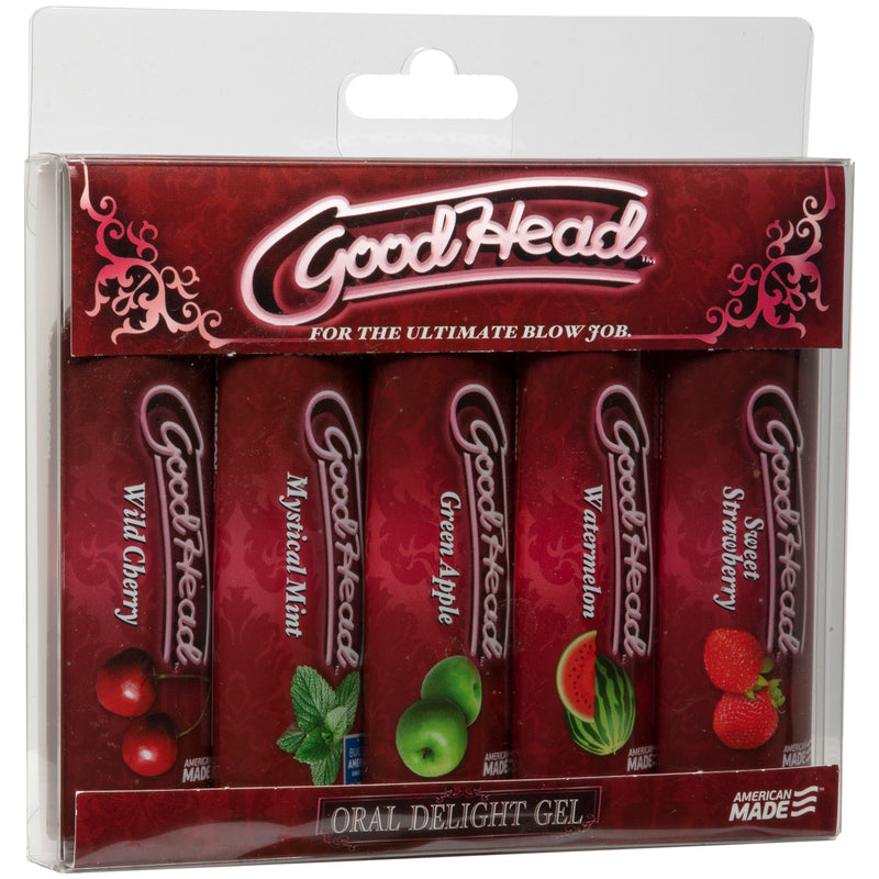 Doc Johnson Good Head - Oral Delight Gel - 5 Pack