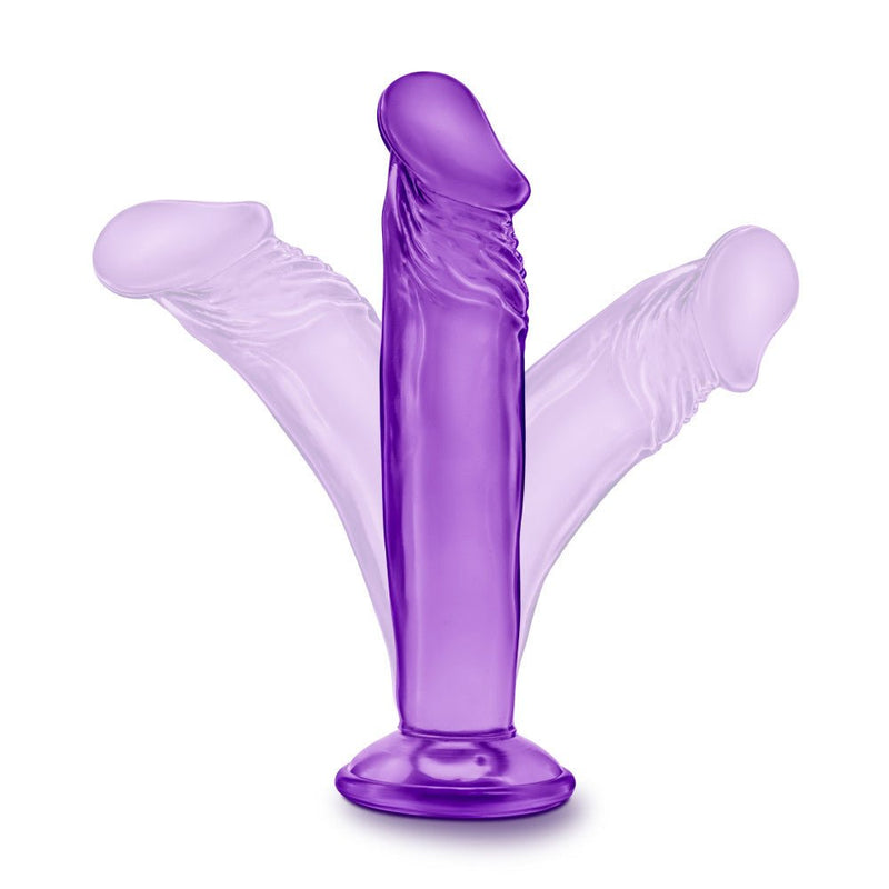 B Yours Sweet N' Small 6.5 Realistic Purple 6.5-Inch Long Dildo With Suction Cup Base