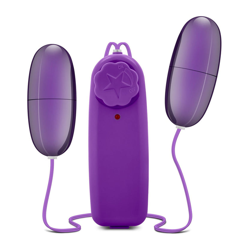 B Yours Double Pop Egg Plum 2-Inch Vibrating Egg