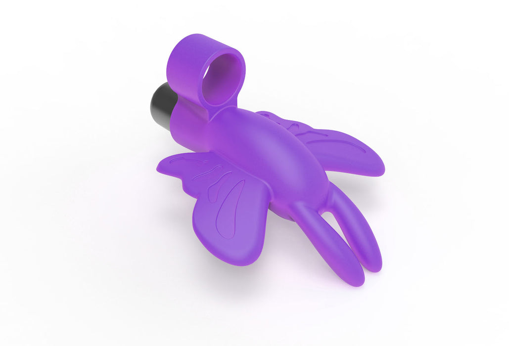 "The 9's Flirt Finger Butterfly Finger Vibrator - Purple ICB2671-2"