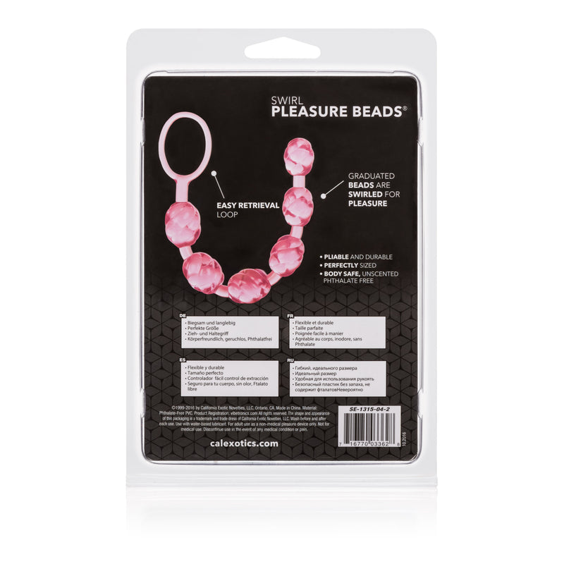 CalExotics Swirl Pleasure Beads - Pink