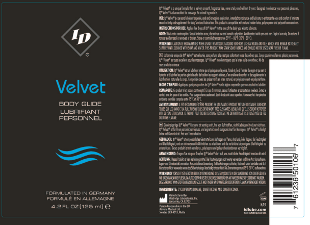 I.D. Lubricants ID Velvet Body Glide 4.2 Oz