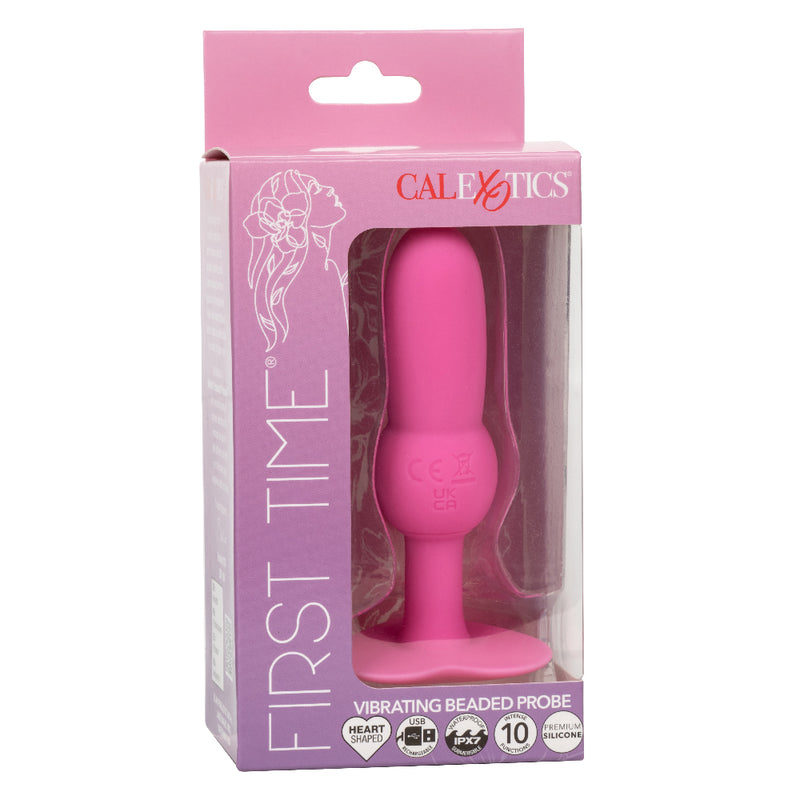 CalExotics First Time Vibrating Beaded Probe - Pink