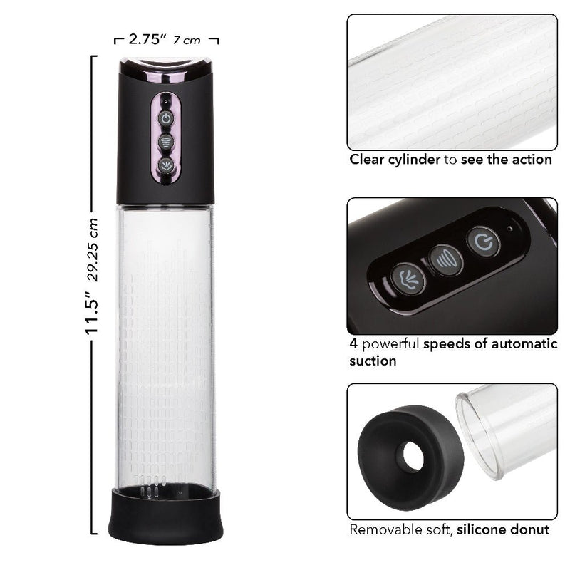CalExotics Peak Rechargeable Pump - Black/clear