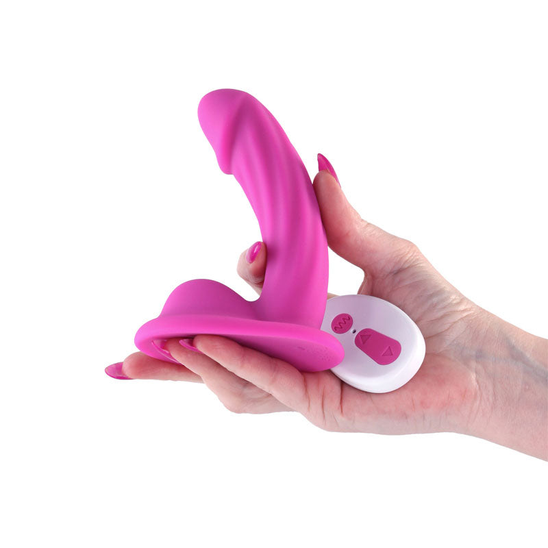 nsnovelties Colours Curve Vibrating 5" Dildo - Pink