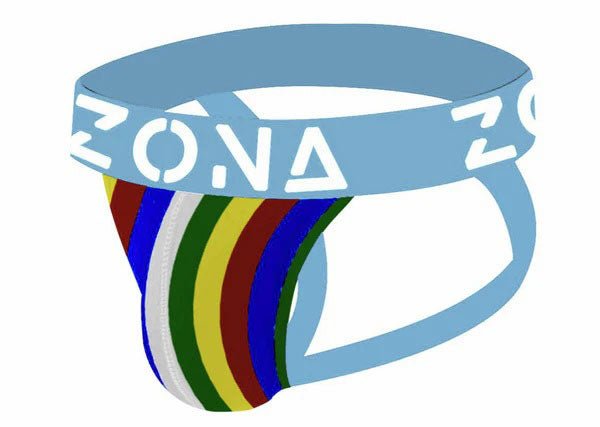 Zona Mens Underwear Neon Rainbow Jockstrap - Xl