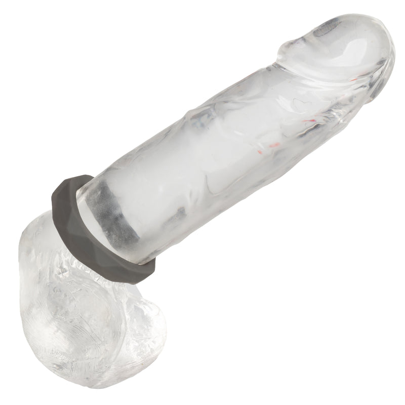 CalExotics Alpha Liquid Silicone Prolong Prismatic Ring - Gray