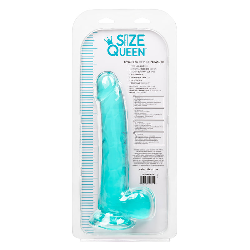 CalExotics Size Queen 8 Inch - Blue