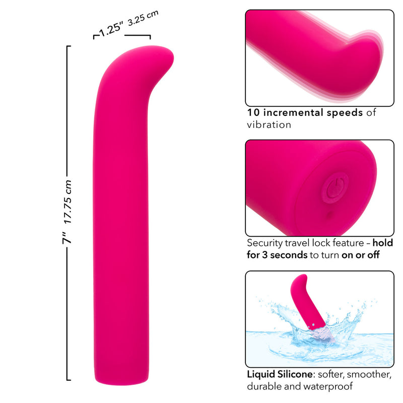 CalExotics Rechargeable Classic Chic Standard "G" Vibrator - Pink