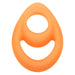 "Alpha Glow-in-the-Dark Liquid Silicone Teardrop Ring - Orange SE1492302"