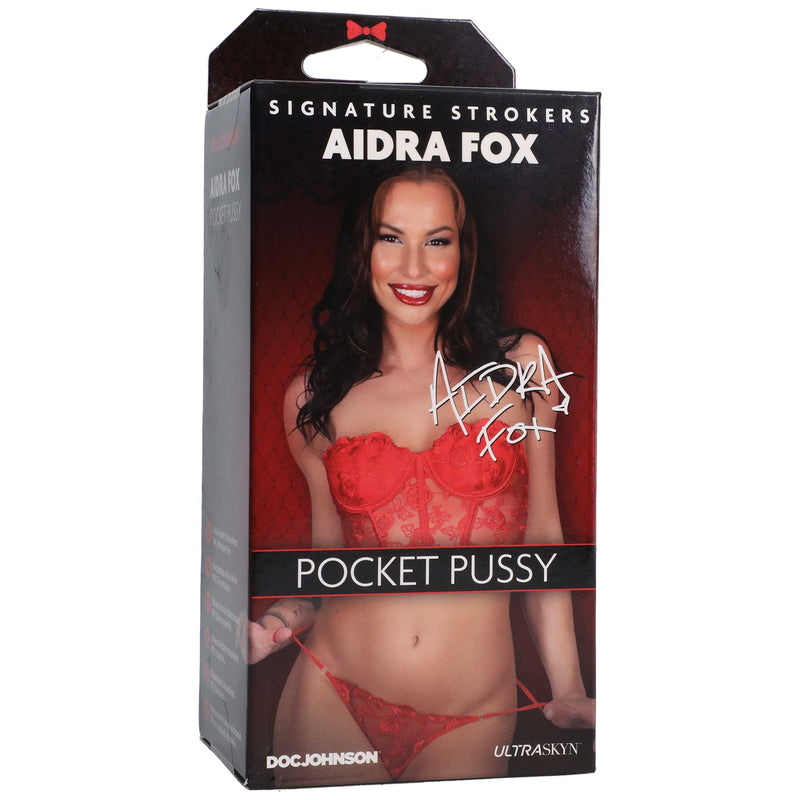 Doc Johnson Signature Strokers - Aidra Fox - Ultraskyn Pocket Pussy - Caramel - Stroker Masturbator - Realistic Pocket Pussy