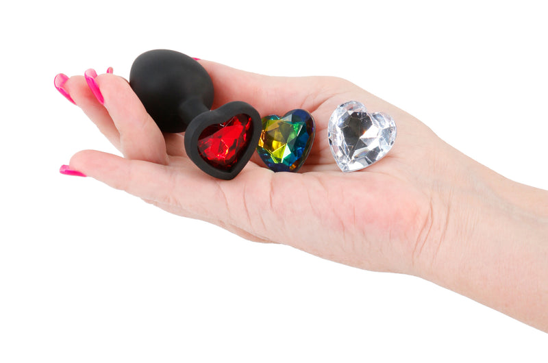 nsnovelties Glams Xchange Heart - Small - Black