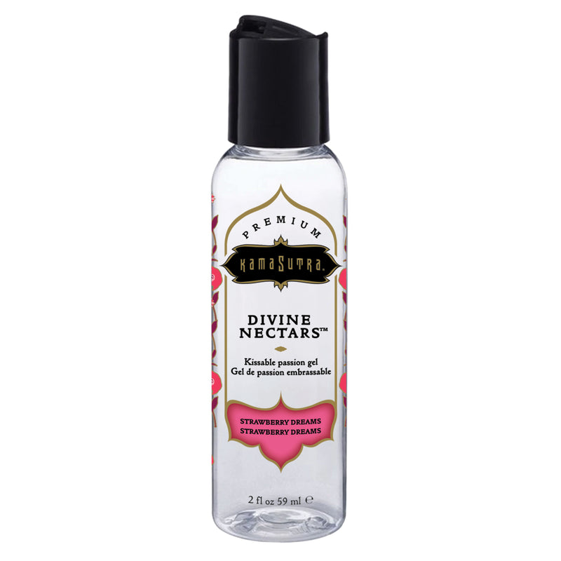 Kama Sutra Divine Nectars Flavored Body Glide - Strawberry Dreams - 2 Fl. Oz./ 59ml