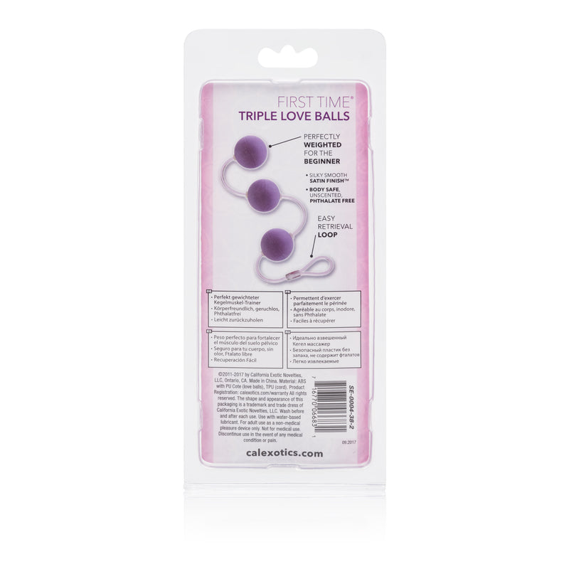 CalExotics First Time Love Balls Triple Lovers - Purple