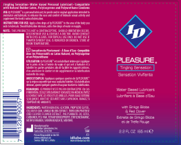 I.D. Lubricants ID Pleasure 2.2 Fl Oz