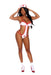 "Nurse Naughty Teddy - One Size - White/red EM-82492WHRDOS"