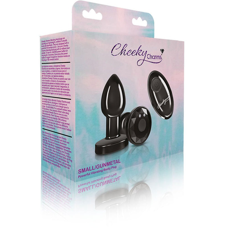 Viben Vibrating Gunmetal Metal Remote Plug - Small