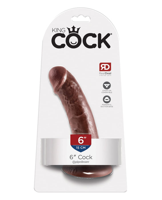 King Cock 6″ Cock – Brown