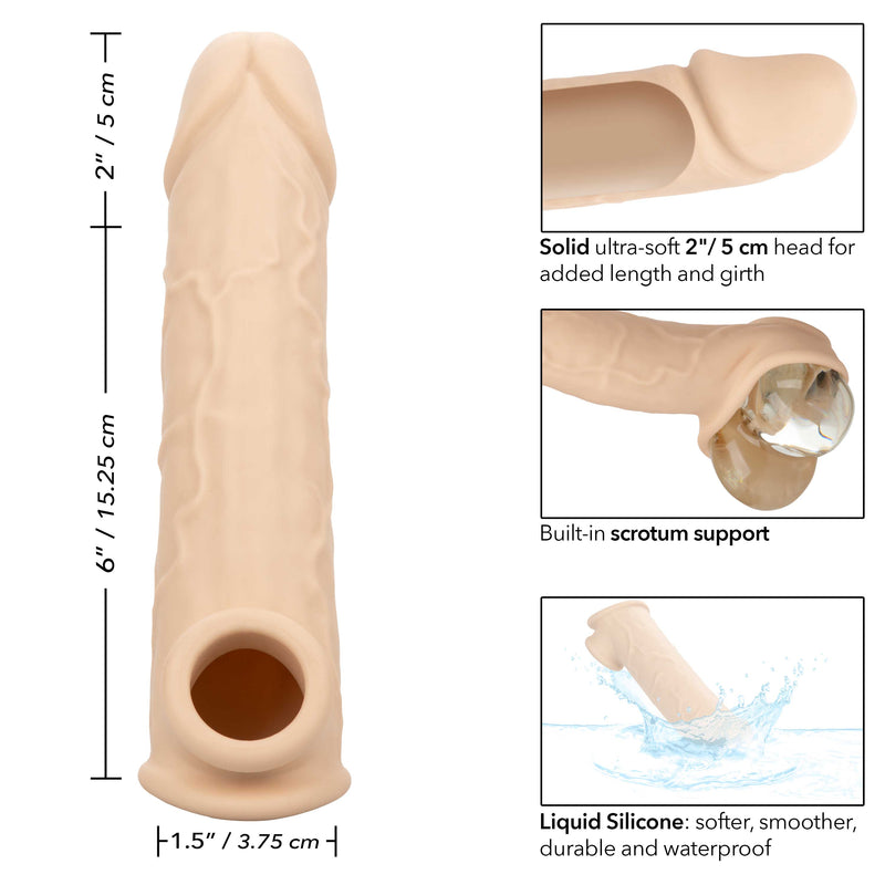 CalExotics Performance Maxx Life-Like Extension 8 Inch - Ivory