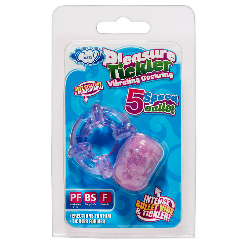 Cloud 9 Novelties Pleasure Tickler 5 Speed Bullet - Purple