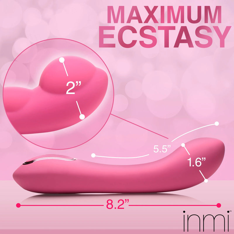 XR Brands Extreme-G Inflating G-Spot Silicone Vibrator - Pink