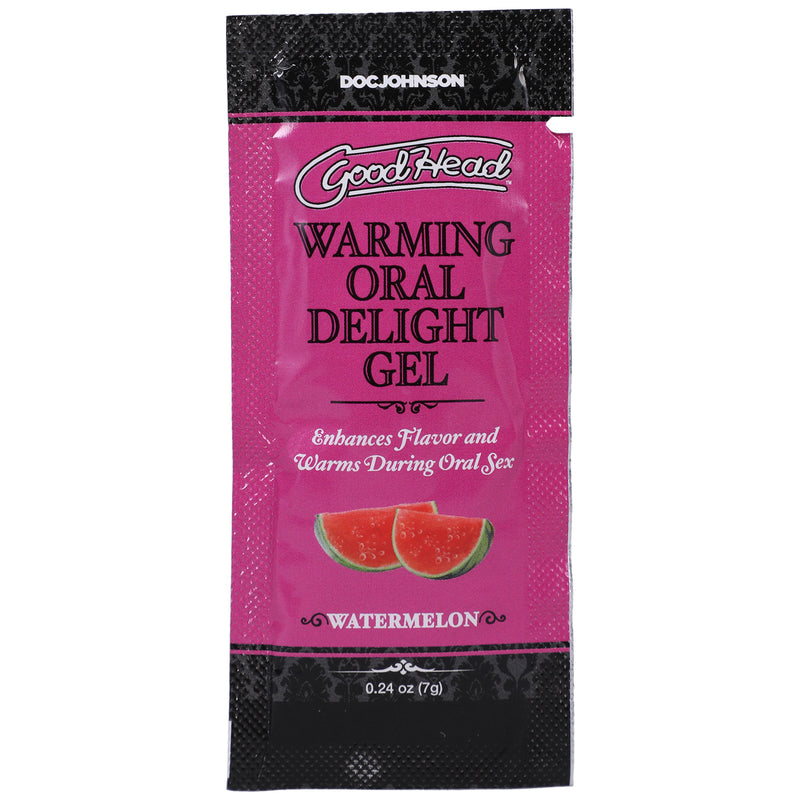 Doc Johnson Goodhead - Warming Oral Delight Gel - Watermelon - 0.24 Oz Bulk