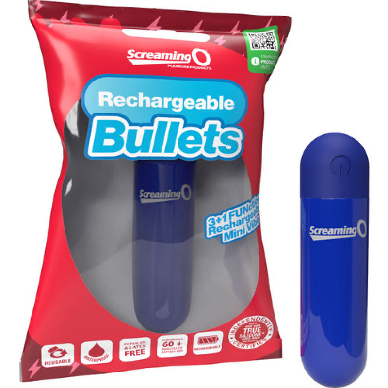 Screaming O Screaming O Rechargeable Bullets - Blue