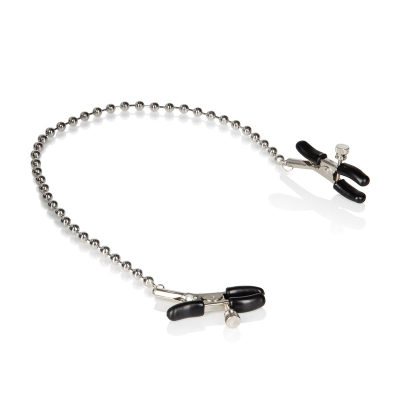 CalExotics Silver Beaded Nipple Clamps