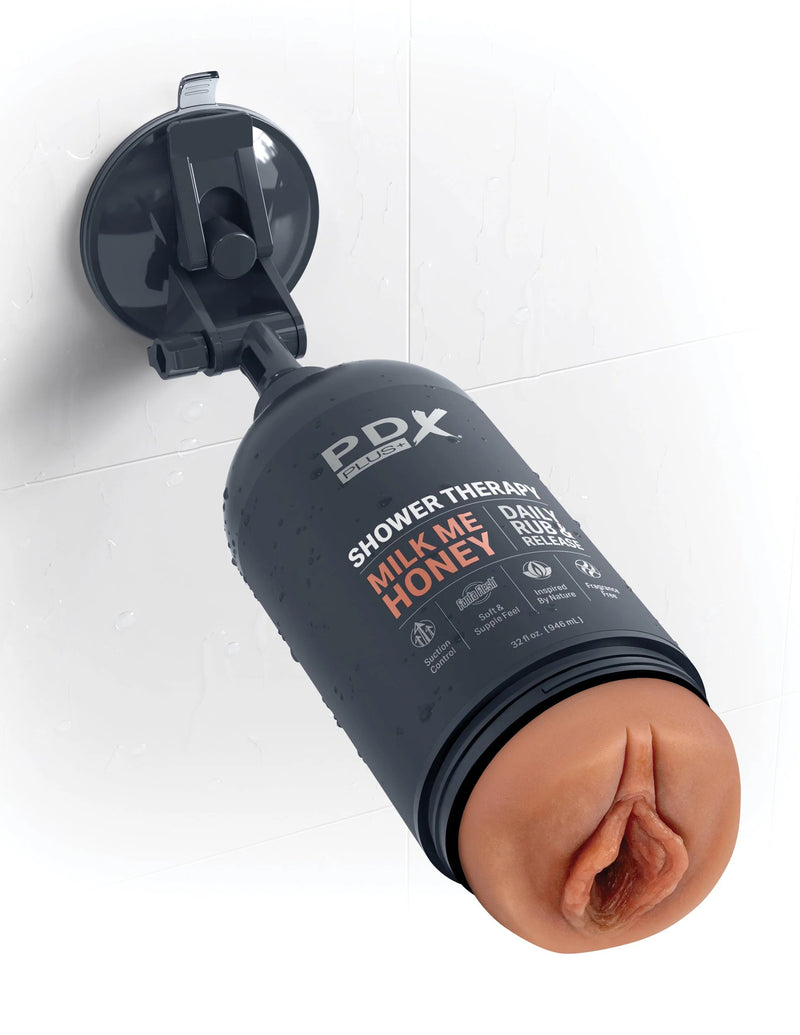 Pipedream Shower Therapy - Milk Me Honey - Tan - Realistic Stroker Masturbator - Canister Masturbation Cup