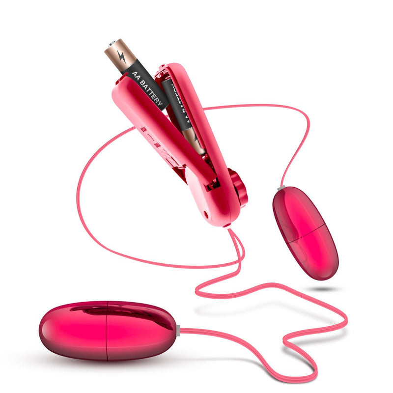 B Yours Double Pop Egg Cerise 2-Inch Vibrating Egg