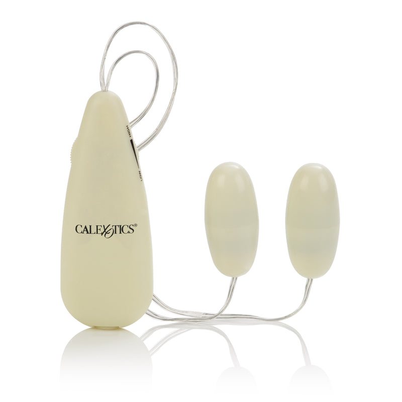 CalExotics Glow-in-the-Dark Pocket Exotics Vibrating Glowing Double Bullets