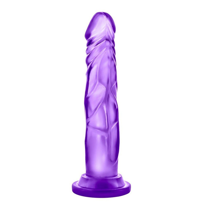 B Yours Sweet N' Hard 5 Realistic Purple 7.5-Inch Long Dildo With Suction Cup Base
