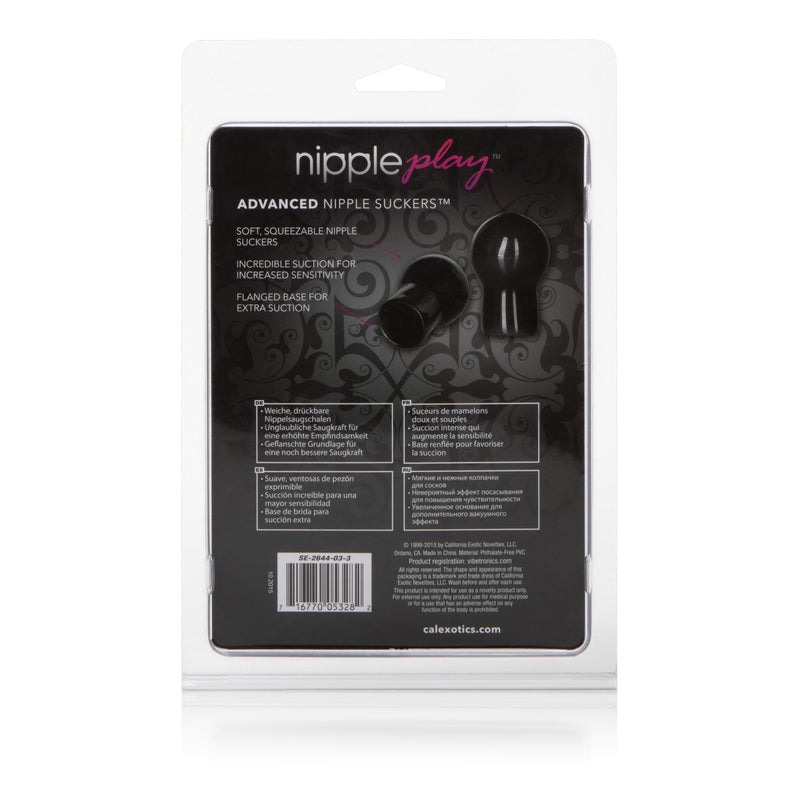 CalExotics Nipple Play Advanced Nipple Suckers - Black