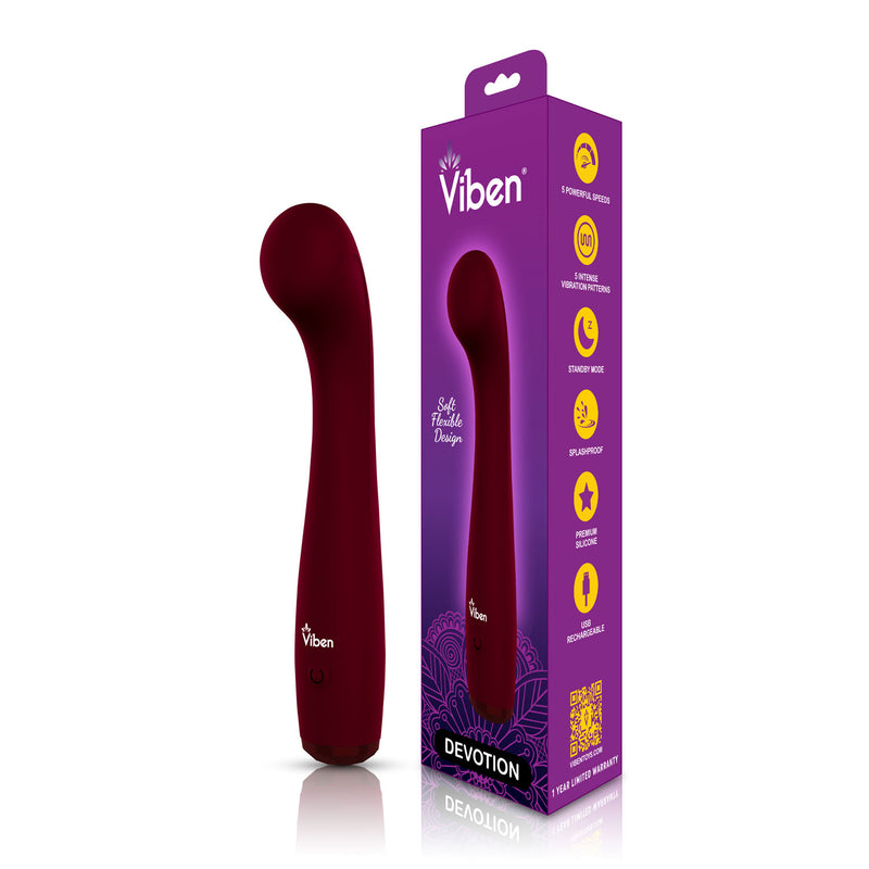Viben Devotion G-Spot Massager - Ruby