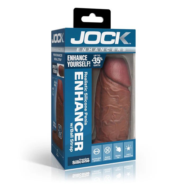 Curve Toys Jock Silicone Penis Extension Sleeve - Dark