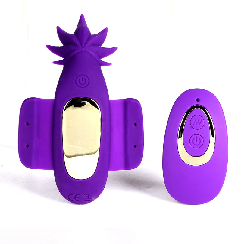 Maia Toys Sativa 10-Function Remote Control Panty Vibrator - 420 Series - Purple
