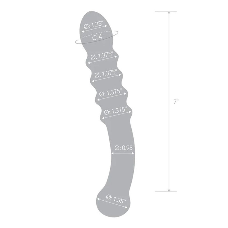 Electric Novelties Purple Rain Ribbed Dildo