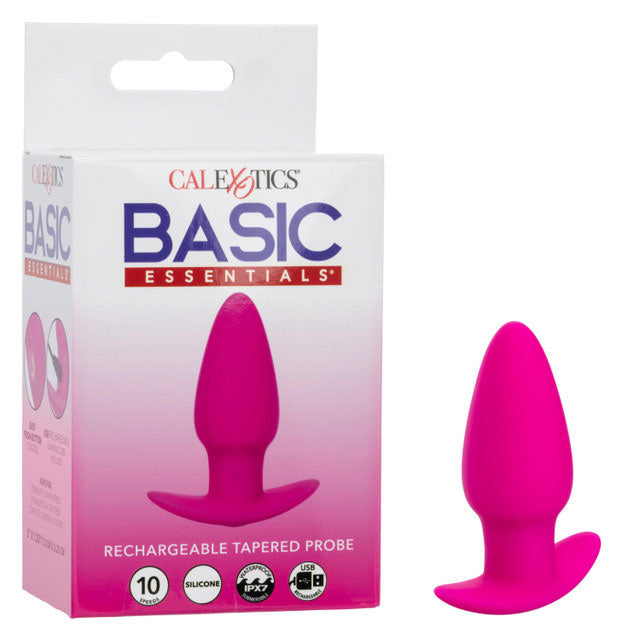CalExotics Basic Essentials Rechargeable Tapered Probe - Pink