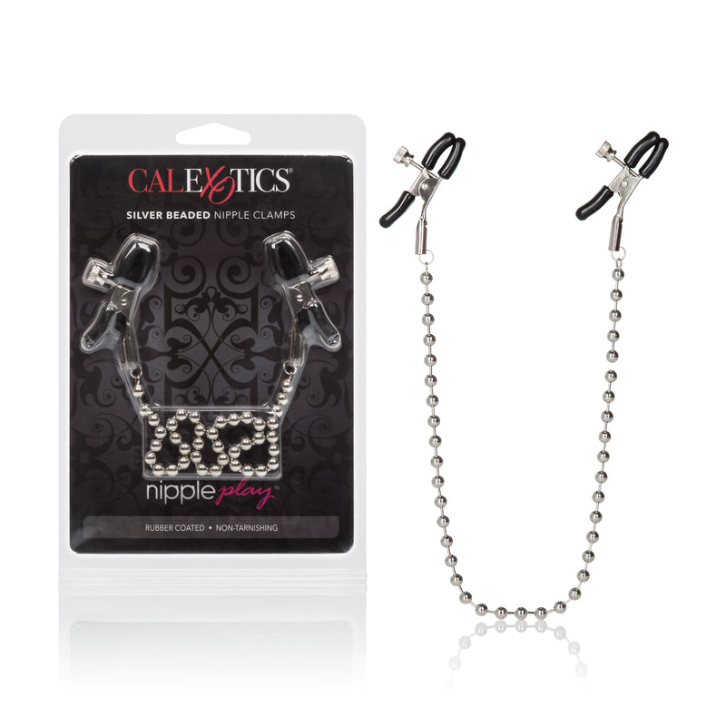 CalExotics Silver Beaded Nipple Clamps