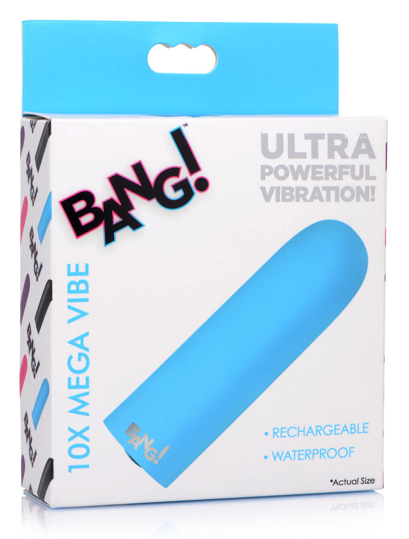 XR Brands 10x Mega Vibrator - Blue