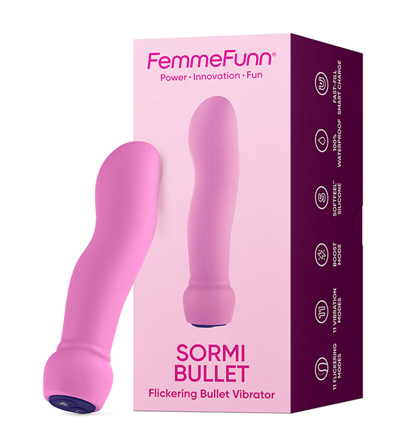 Femme Funn Sormi Bullet Flickering Bullet Vibrator - Pink