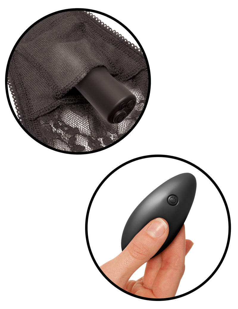Pipedream Fetish Fantasy Series Date Night Remote Control Panties - Black