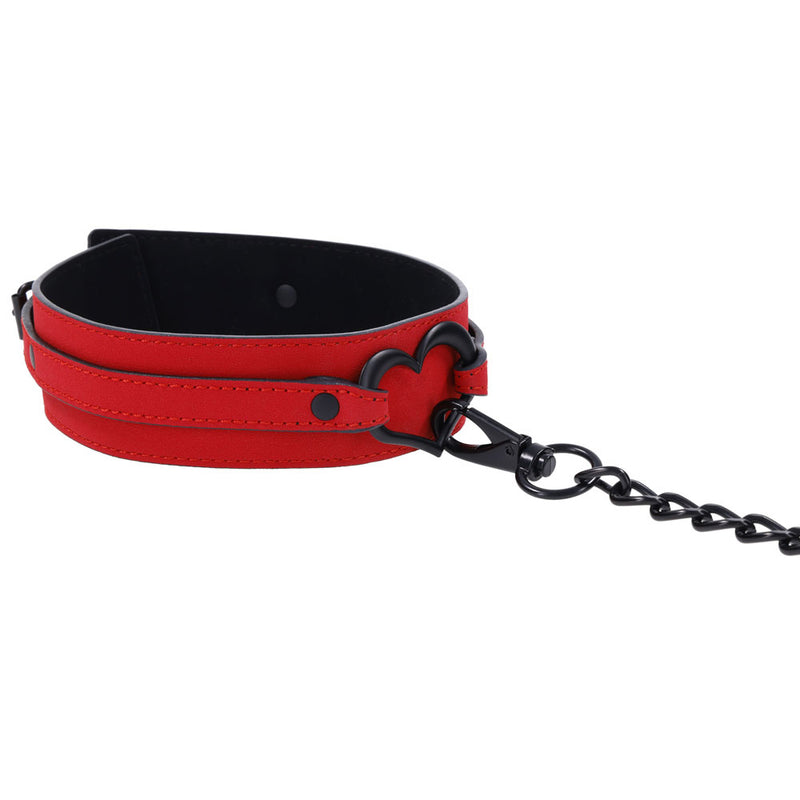 Sportsheets Amor Collar and Leash - Red