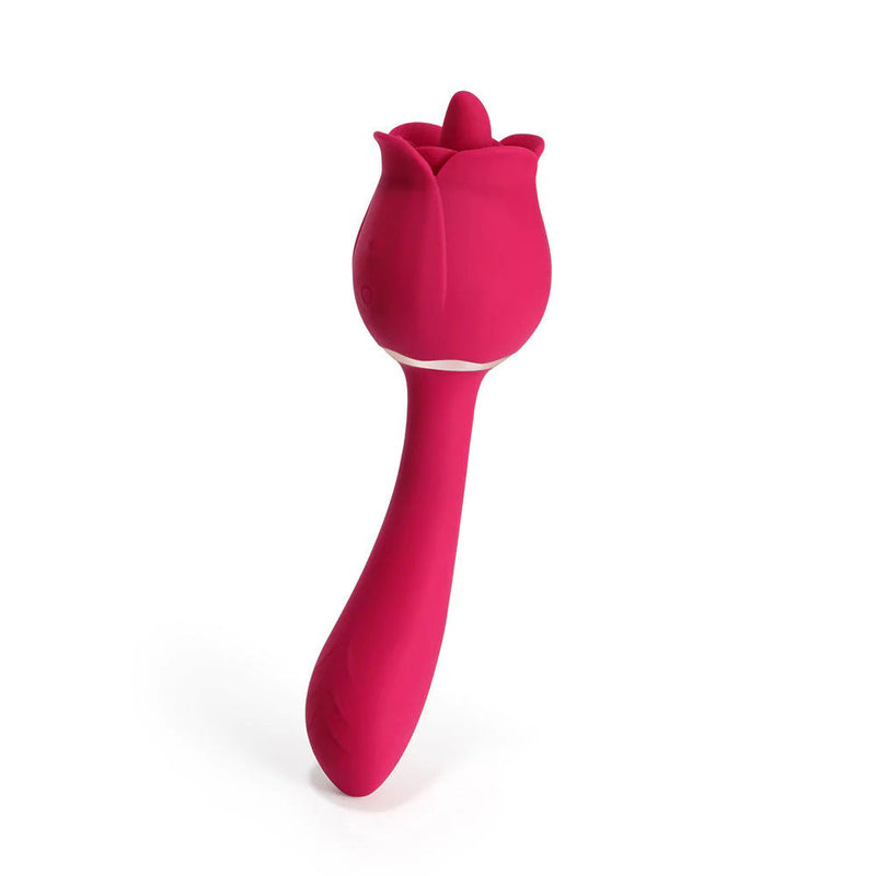Honey Play Box Rhea - the Rose Clit Licking Tongue Vibrator and G Spot Massager - Pink