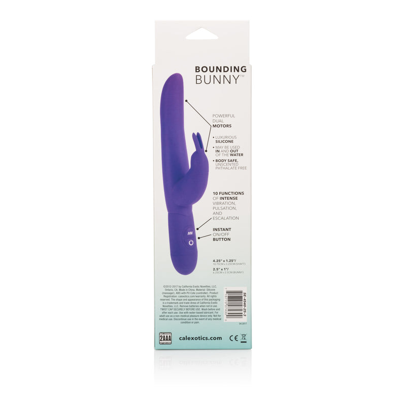 CalExotics Posh 10-Function Silicone Bounding Bunny - Purple
