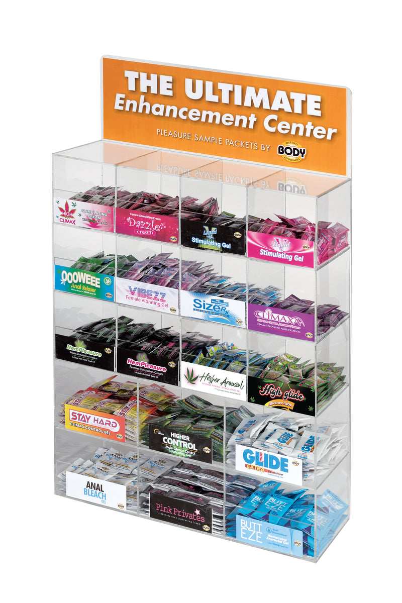 Body Action Arcrylic Sample Display - 18 Sample Pack Display