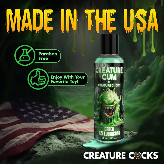 XR Brands Creature Cum Green Water-Based Lubricant 4oz