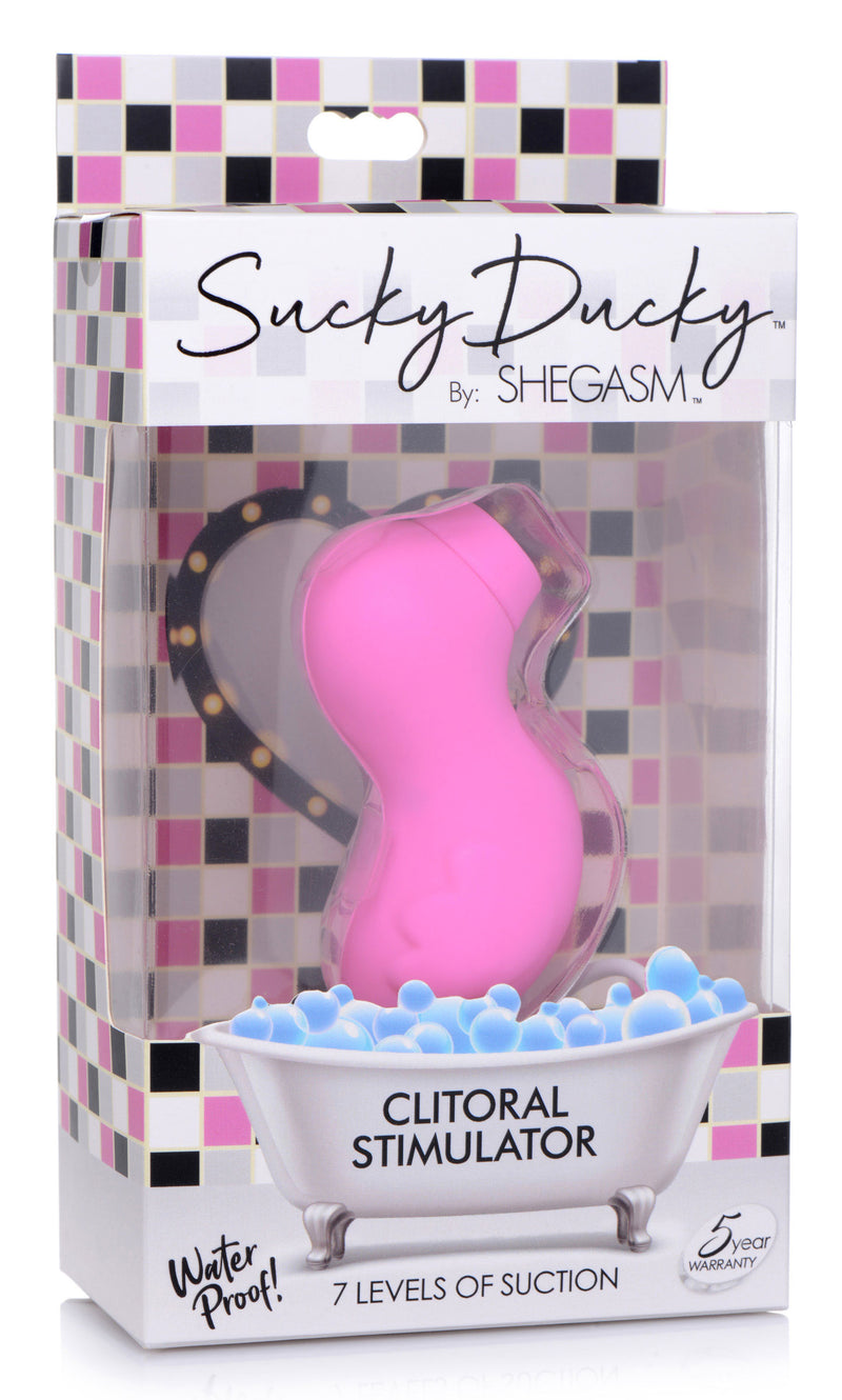 XR Brands Sucky Ducky Silicone Clitoral Stimulator - Pink
