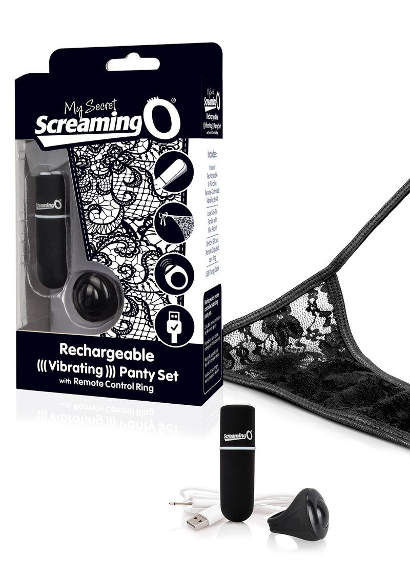 Screaming O My Secret Charged Remote Control Panty Vibe - Black